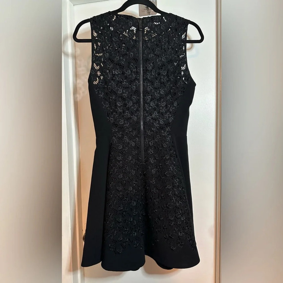 Rag & Bone Aya Lace-Panel Black Dress Size 2 - Picture 4 of 9